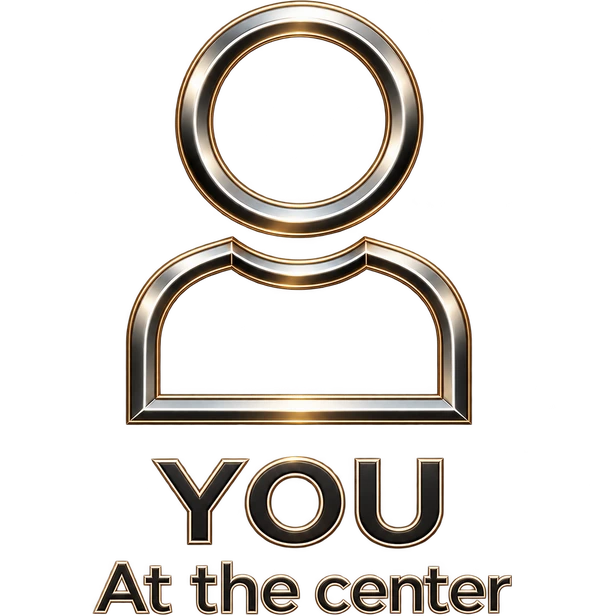 You, at the center